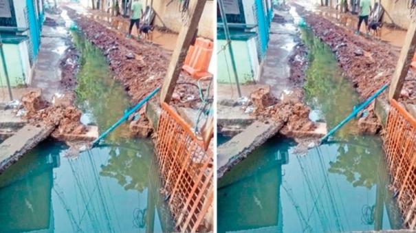 rain-water-released-into-underground-drains-on-madurai-risk-of-epidemic-spread