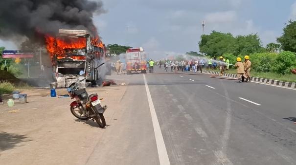 luxury-bus-carrying-ayyappa-devotees-caught-fire-near-perambalur