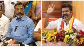 அழுத்தம் கொடுக்கக் கூடிய அளவிற்கு நான் பலவீனமானவன் இல்லை? - விஜய்க்கு திருமாவளவன் பதில்