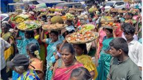 பழநி தைப்பூசத் திருவிழா: வள்ளிக்கு பிறந்த வீட்டு சீதனம் கொண்டு வந்த குறவர் இன மக்கள்! 