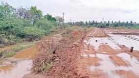 ராஜபாளையம் | நீர்வழி பாதையில் சாலை அமைக்க பொதுமக்கள் எதிர்ப்பு